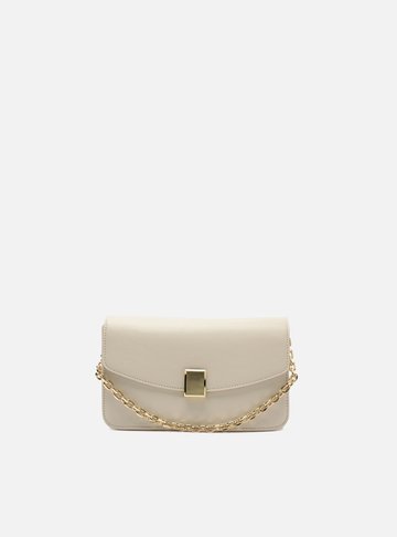 Bolsa Tiracolo Branca Pequena Corrente