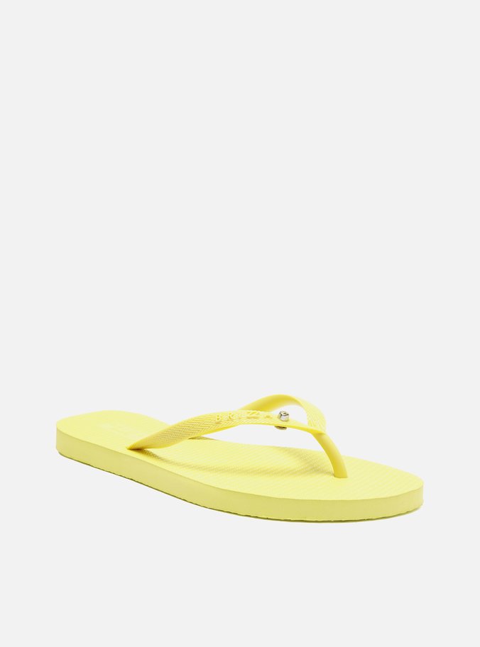 Chinelo de Dedo Amarelo e Bag Tecido