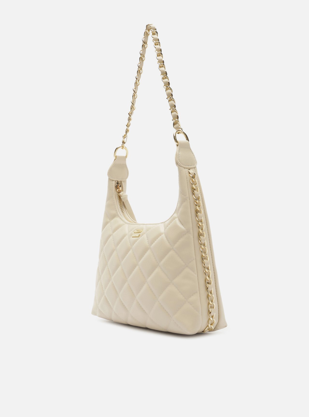 Bolsa Shoulder Branca Média Matelassê Alça Corrente — foto 2