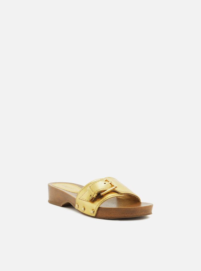 Sandália Dourada Flatform