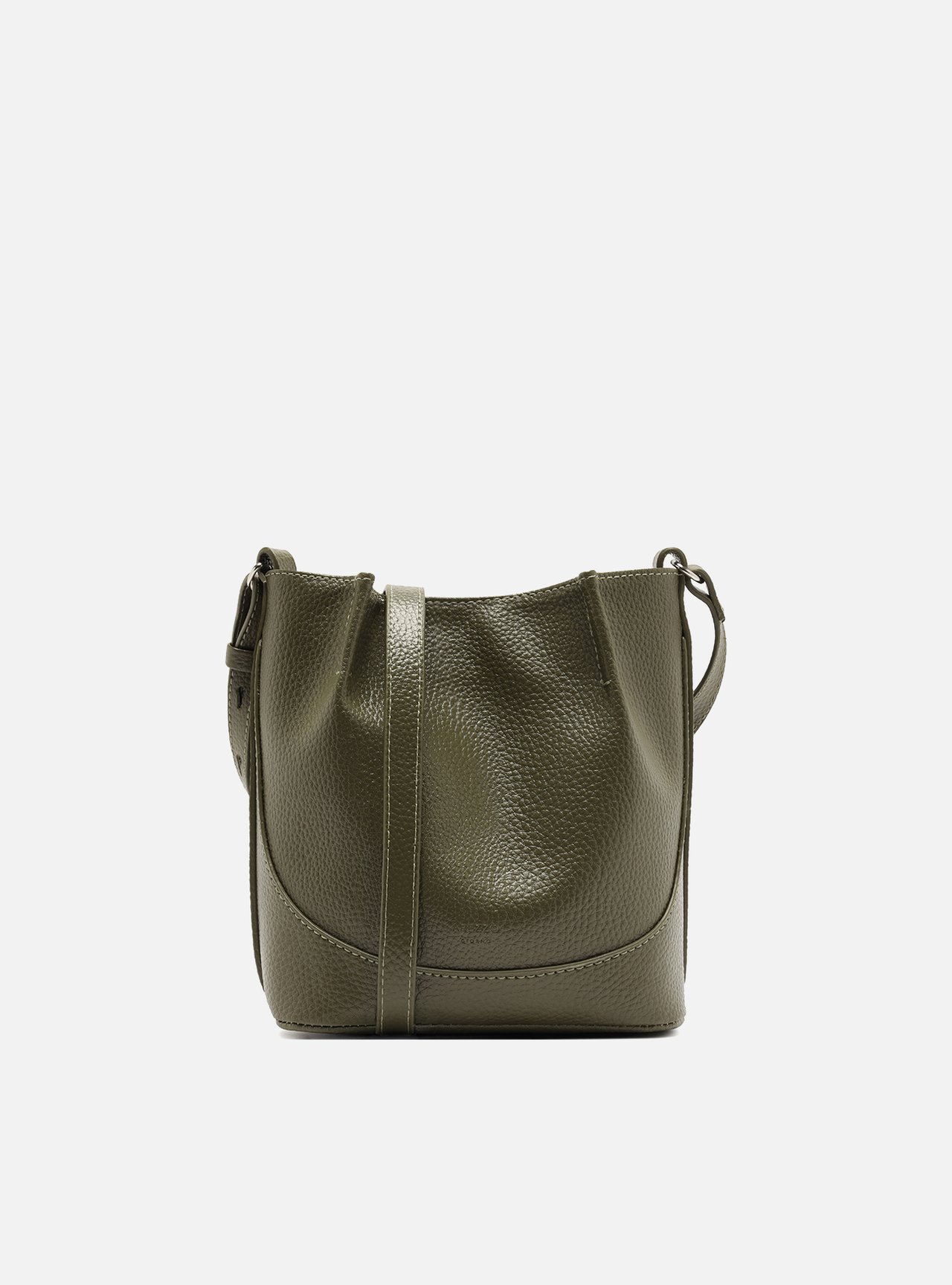 Bolsa Bucket Verde Pequena Granulada — foto 3