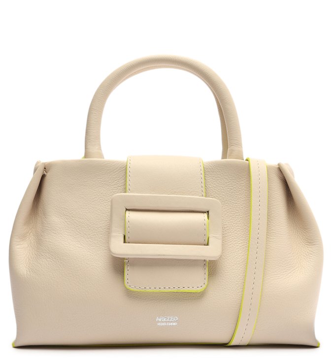 Bolsa Tote Off-White Couro Mariana Média