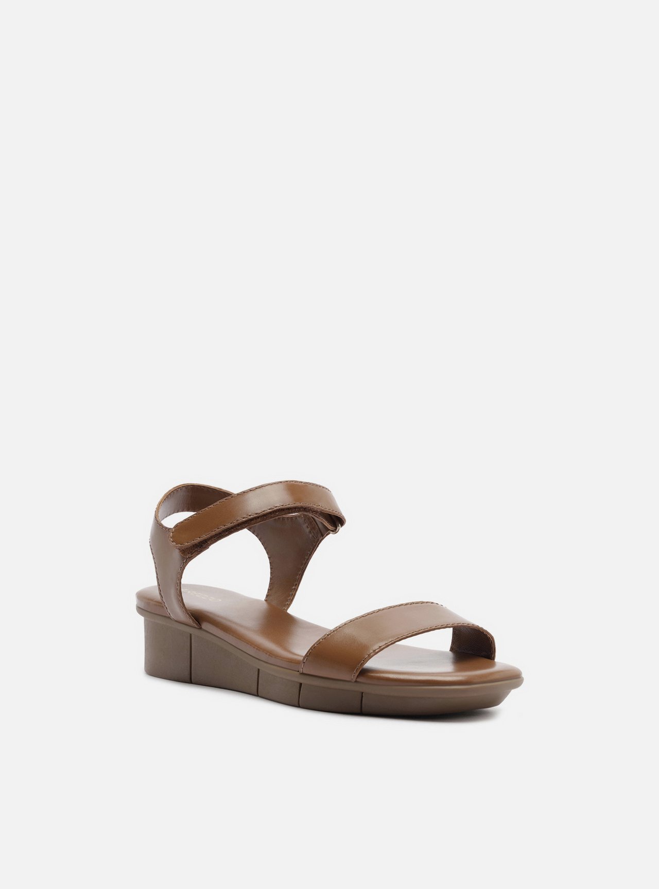 Sandália Marrom Couro Flatform Comfort — foto 2