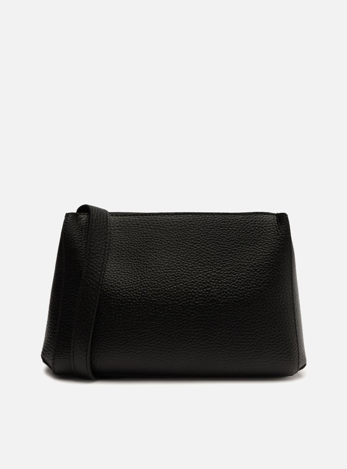 Bolsa Tiracolo Preta Emilly Pequena Croco
