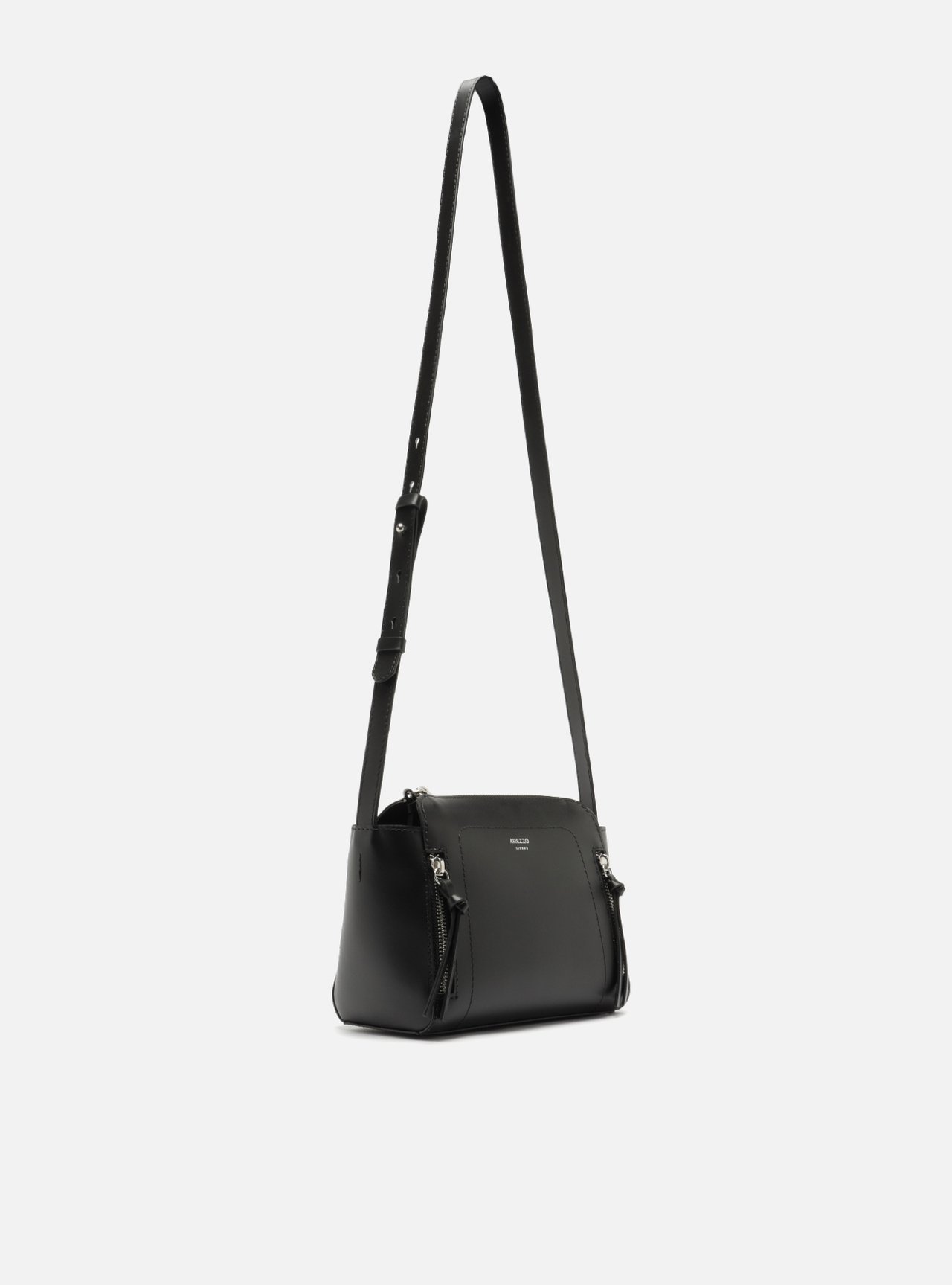 Bolsa Tiracolo Preta Média — foto 5