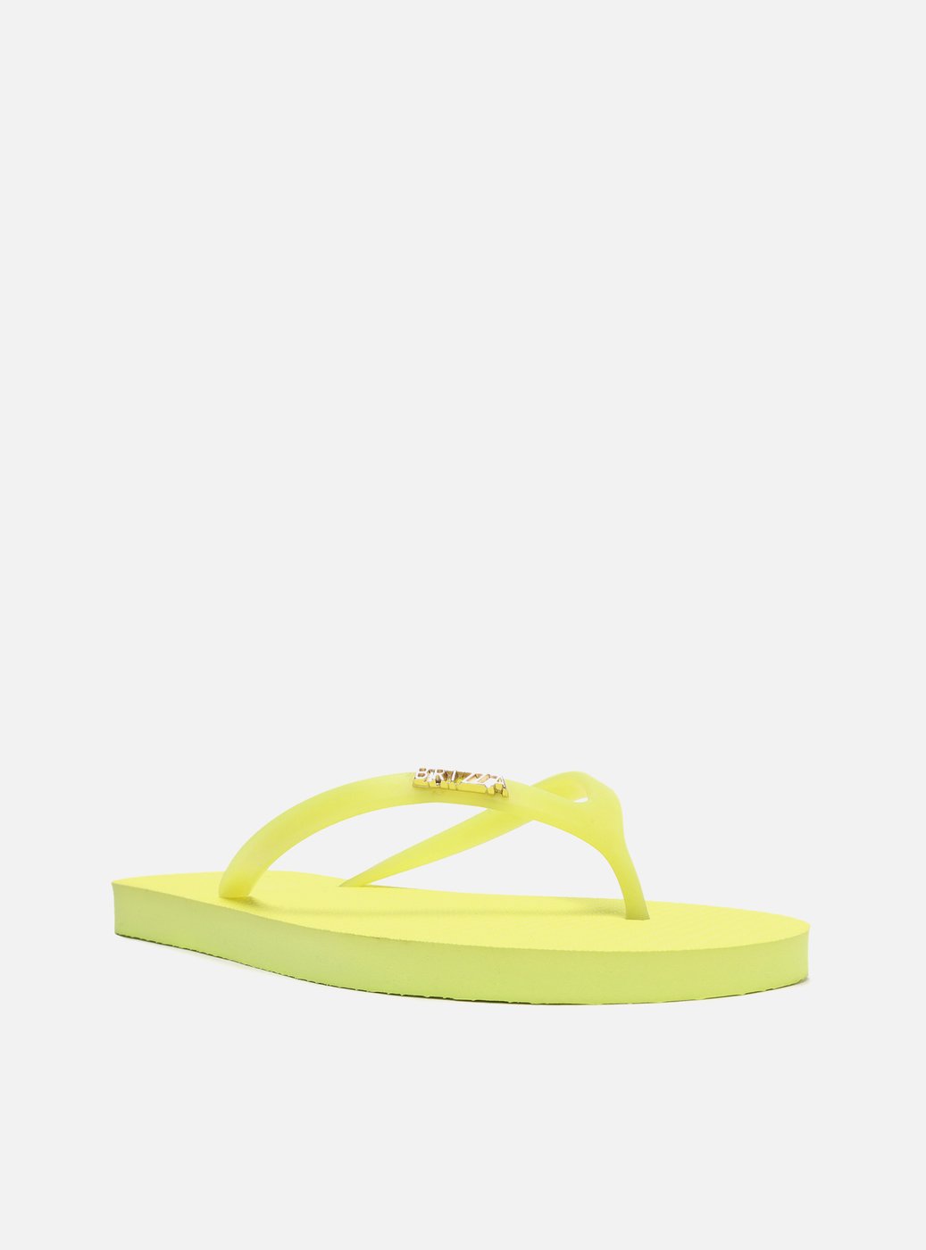 Chinelo de Dedo Amarelo Tiras Jelly Brizza — foto 2