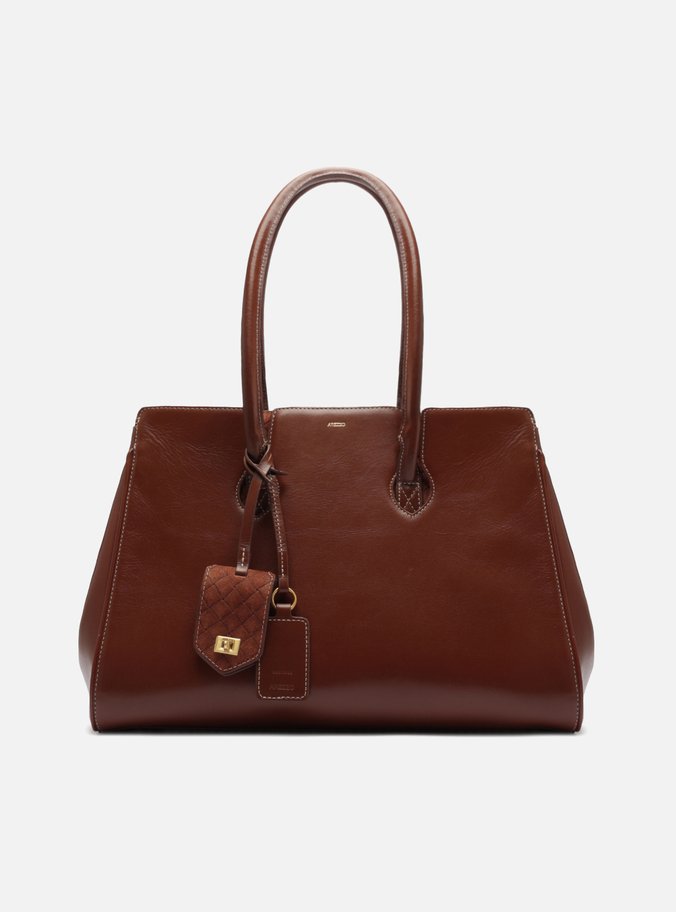 Bolsa Shopping Caramelo Couro Heritage Grande