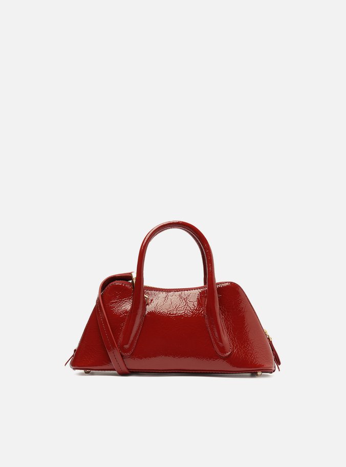 Bolsa Tote Vermelha Couro Média Modern