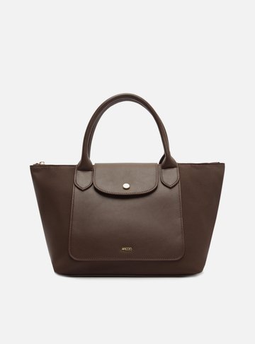 Bolsa Tote Marrom Grande Bolso Frontal