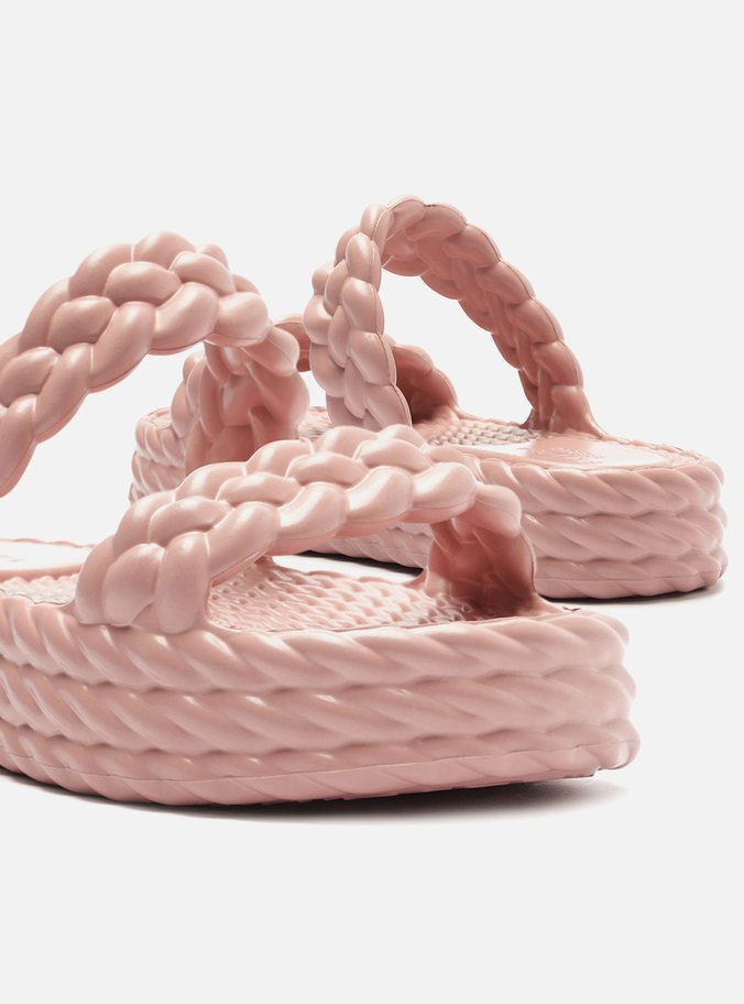 Sandália Rosa Flatform Marrocos Up