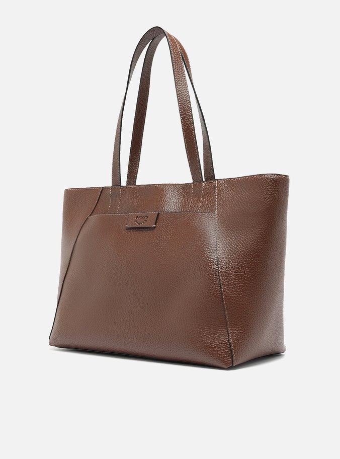 Bolsa Shopping Marrom Ligia Grande