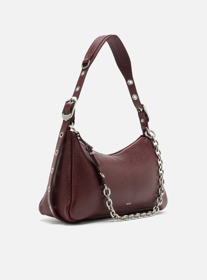 Bolsa Tiracolo Vermelha Couro Média Bag Charm