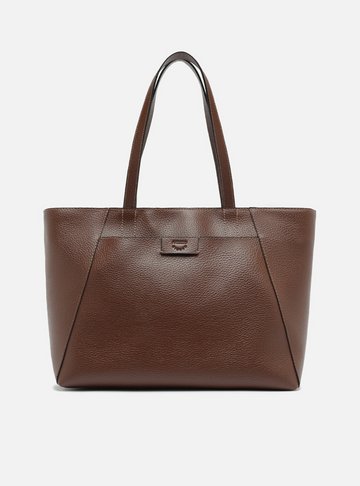 Bolsa Shopping Marrom Ligia Grande