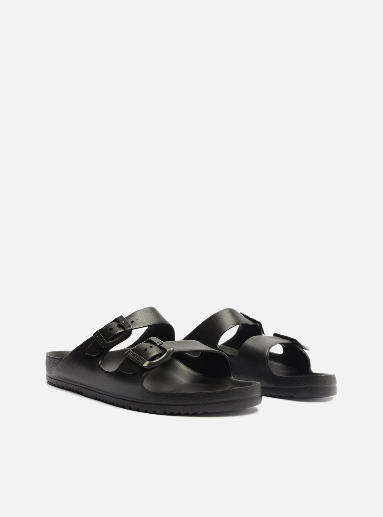Slide Preto Flatform Tiras Brizza — foto 4