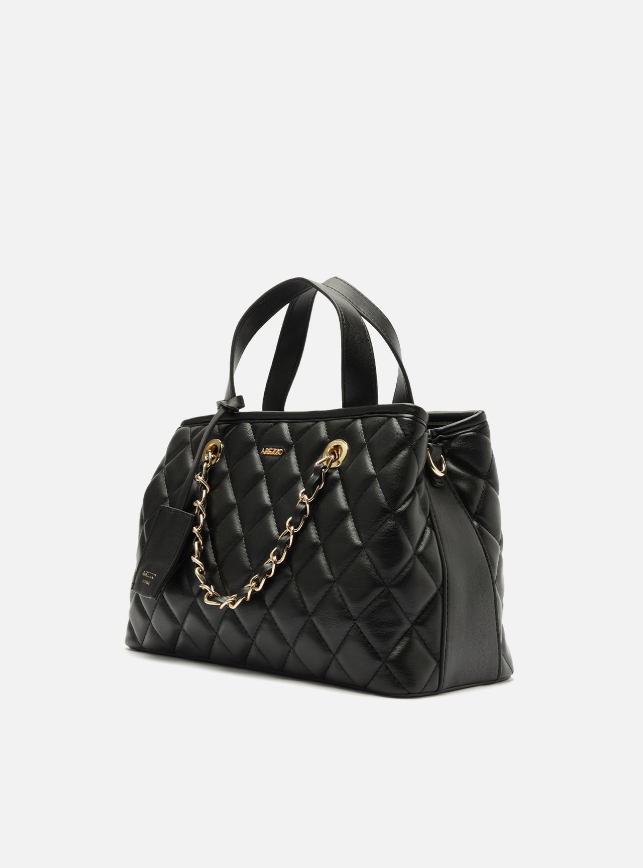 Bolsa Tote Preta Média Matelassê — foto 2