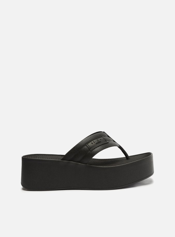 Tamanco Preta Flatform Lulu Brizza