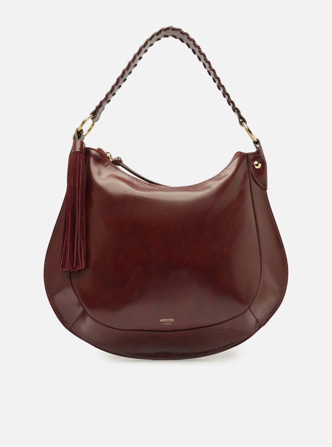 Bolsa Hobo Bordô Grande Barbicacho