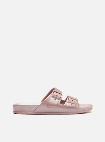 Slide Rosa Metal Tiras Lua Brizza