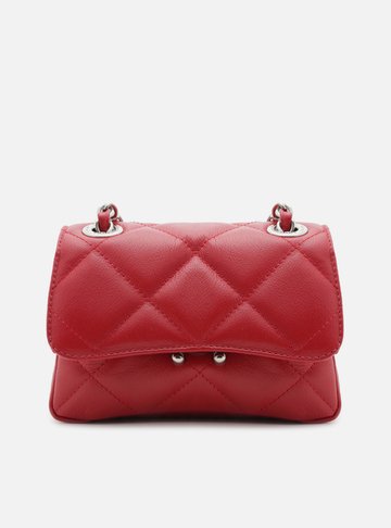Bolsa Tiracolo Vermelha Couro Mizz Pequena