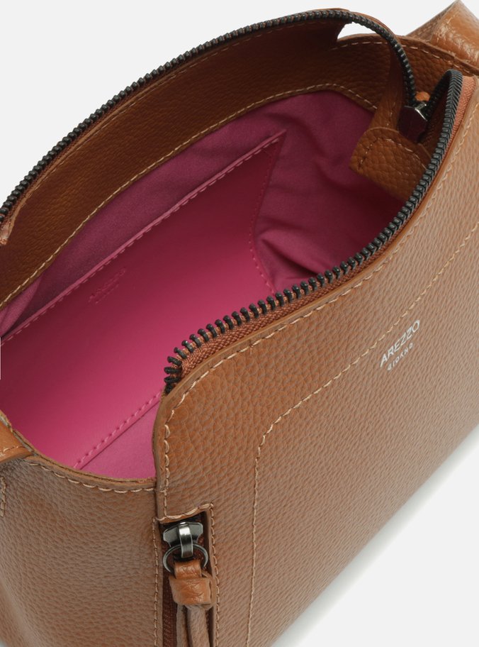 Bolsa Tiracolo Marrom Média
