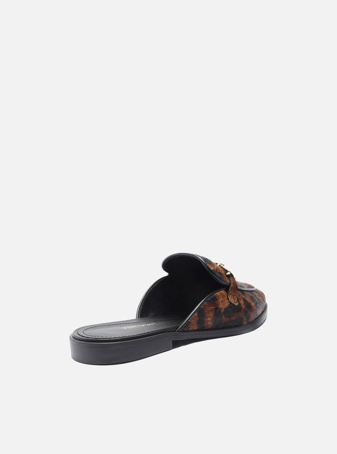 Mule Animal Print Bridão Metálico Básica