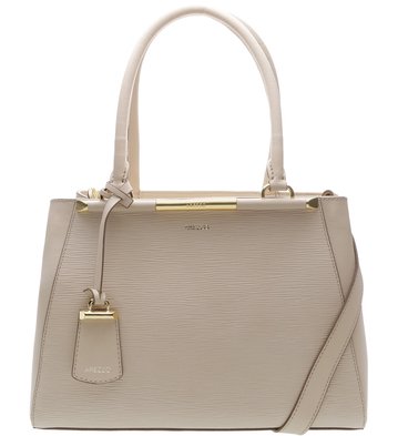 Bolsa Couro Tote Amore Off White