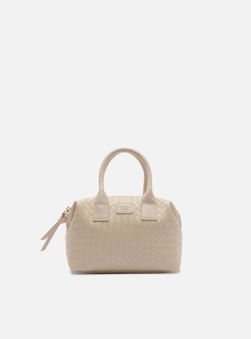 Arezzo — Bolsa Tote Branca Pequena Tressê Alças
