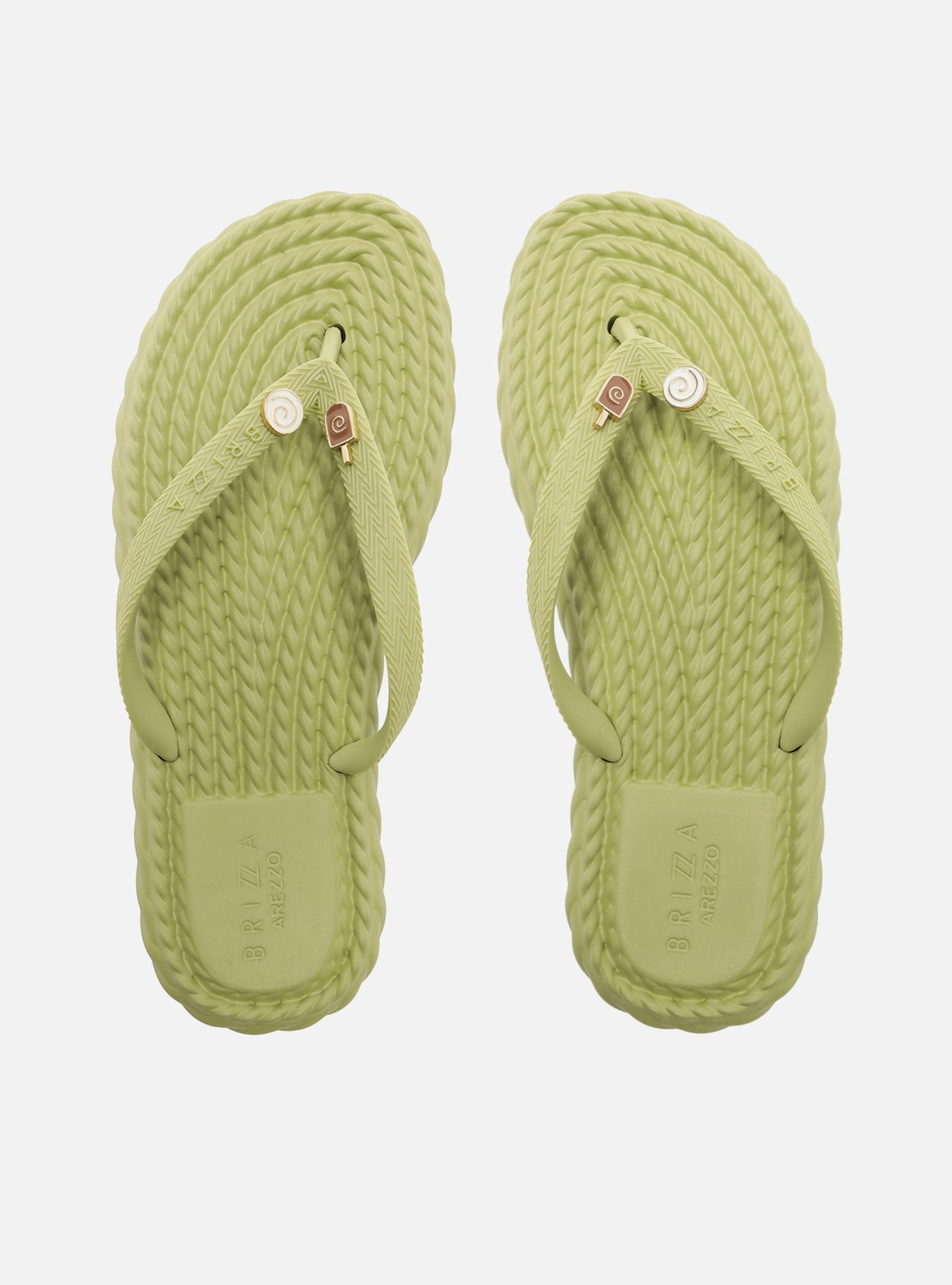Chinelo de Dedo Verde Marrocos Flip Flop Bacio — foto 3