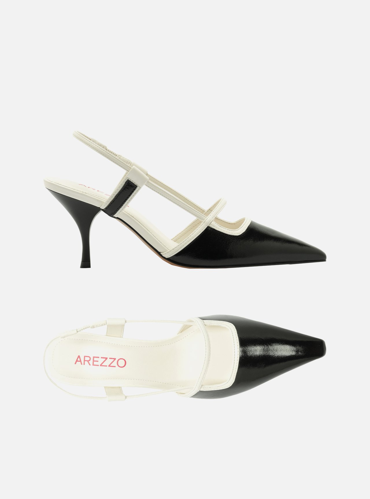 Scarpin Marrom Salto Bloco Tiras Slingback — foto 5