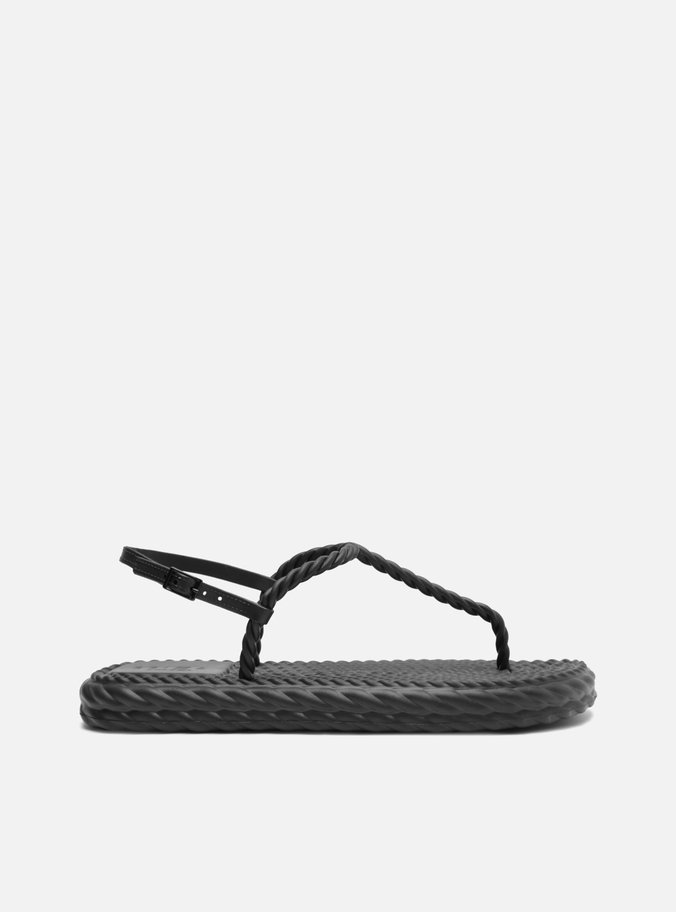 Sandália Preta Slim Marrocos Brizza