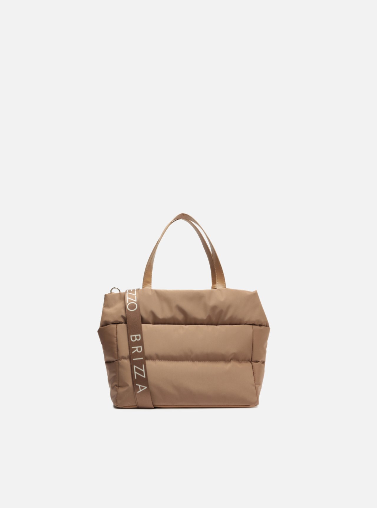 Bolsa Tiracolo Marrom Nylon Gigi Pequena — foto 3
