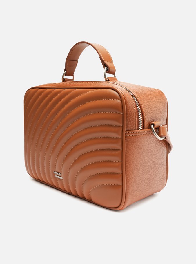 Bolsa Tiracolo Marrom Elisa Média Matelassê