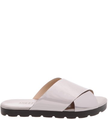 Rasteira Tira Cruzada Old Silver