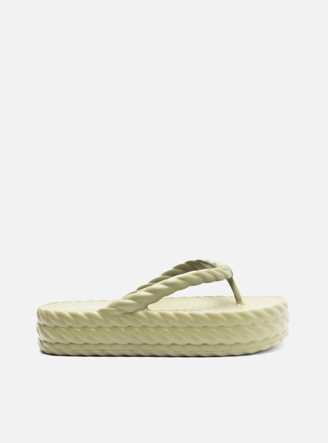 Sandália Verde Flatform Marrocos Mid