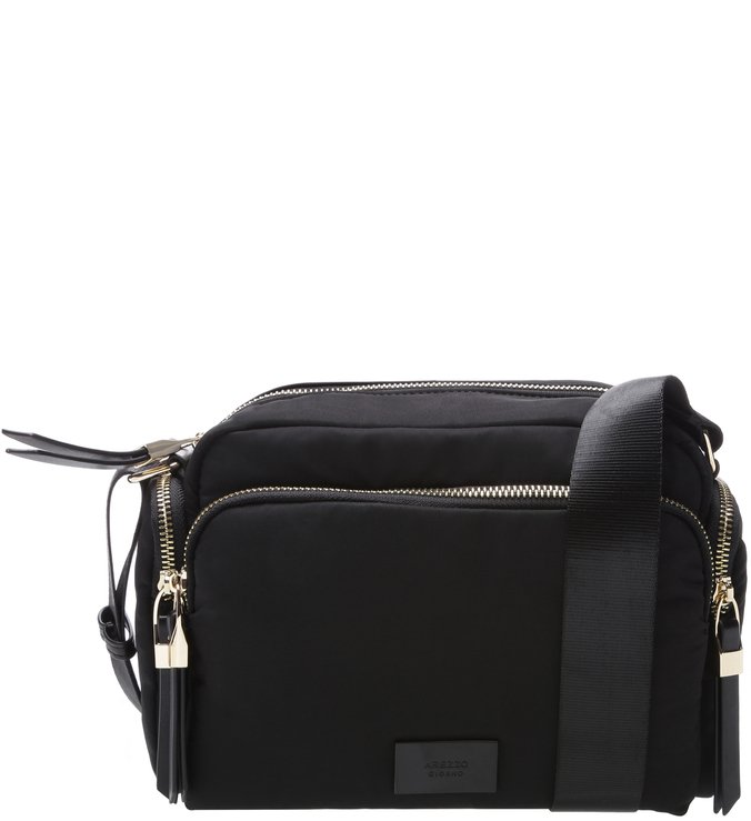 Bolsa Nylon Tiracolo Média Preta