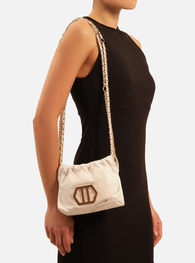 Bolsa Tiracolo Branca Couro Esther Pequena