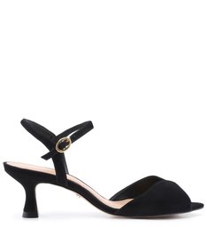 sandalia arezzo preta salto fino