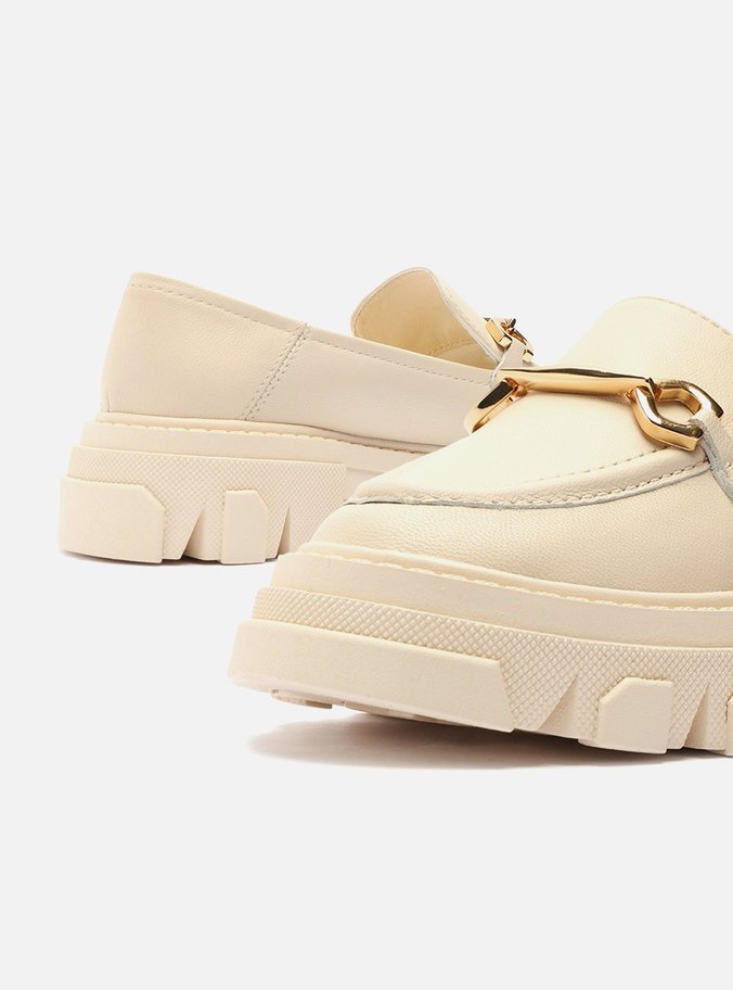 Mocassim Infantil Off-White Tratorado Bridão Bambini