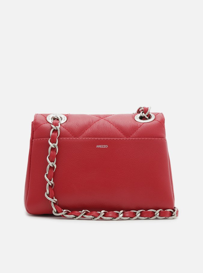Bolsa Tiracolo Vermelha Couro Mizz Pequena