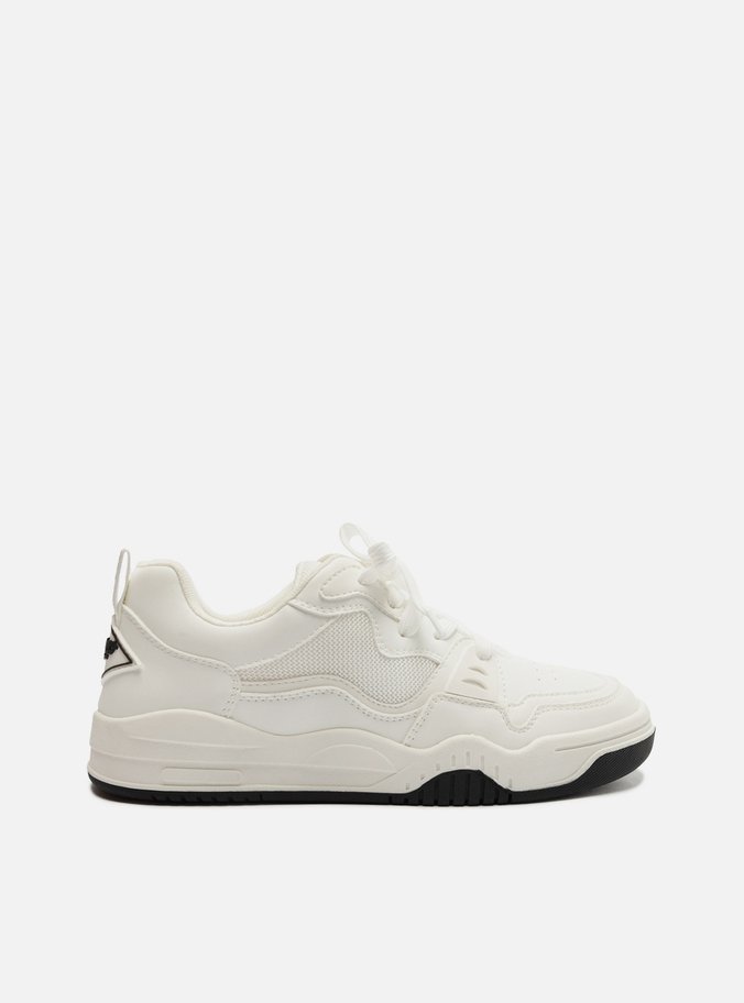 Tênis Branco Multimaterial Amarração Street