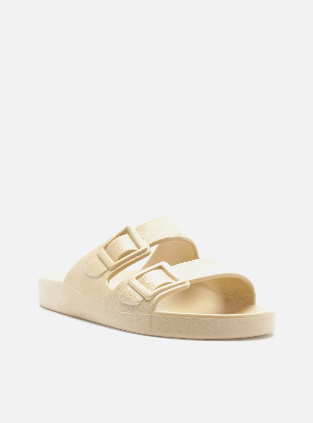 Sandália Papete Off White Plataforma Fivela Brizza — foto 2