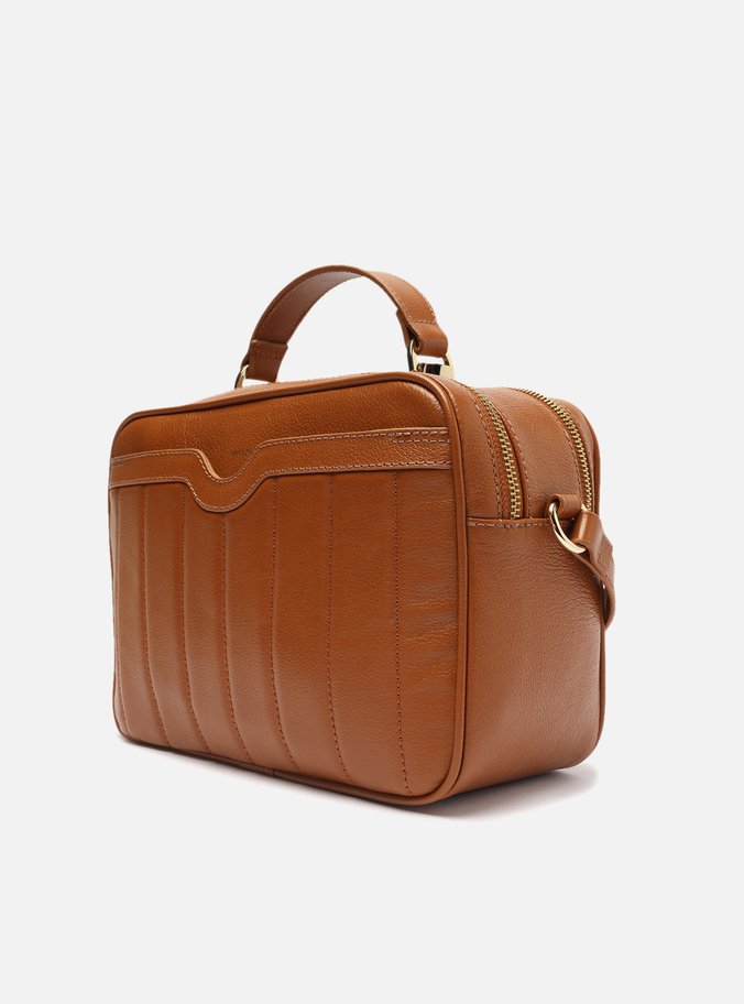 Bolsa Tiracolo Marrom Couro Francine Média Cúrcuma