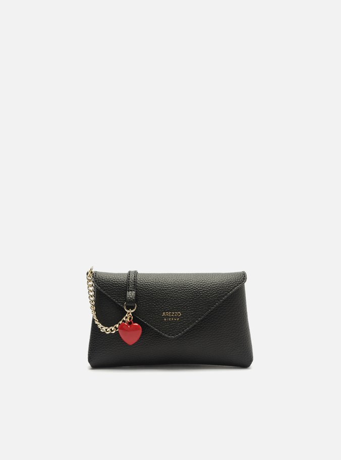 Bolsa Tiracolo Preta Giorno Pequena Envelope