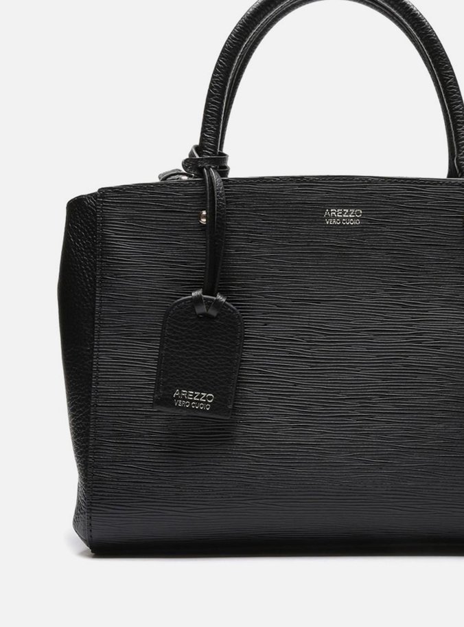 Bolsa Couro Tote Média Bella Preta