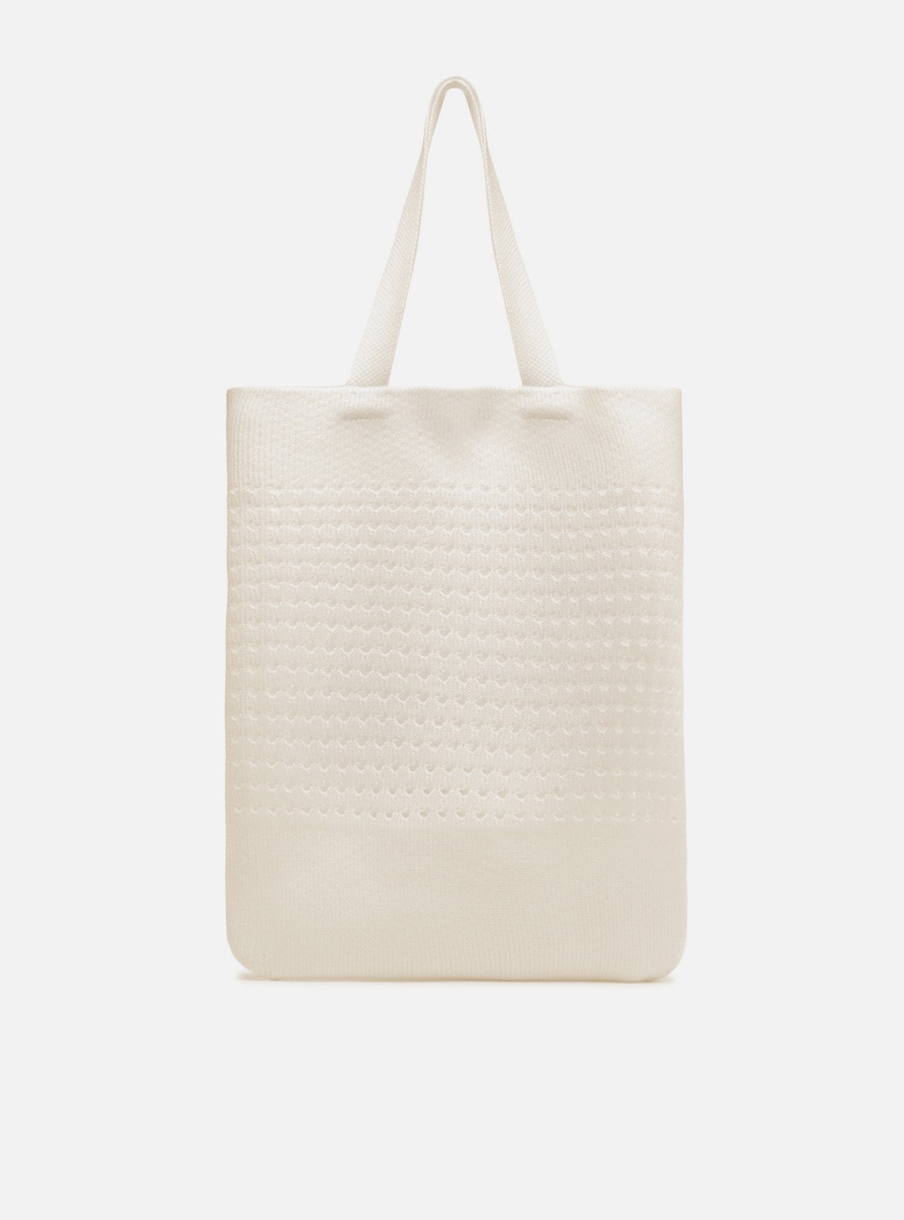 Bolsa Shopping Branca Crochê Grande Marina — foto 3