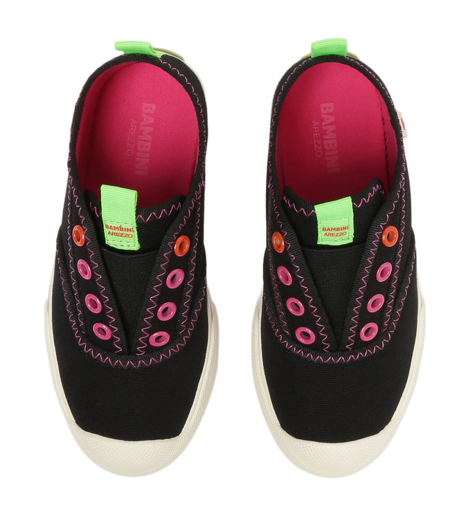 Tênis Infantil Slip On Preto Lona
