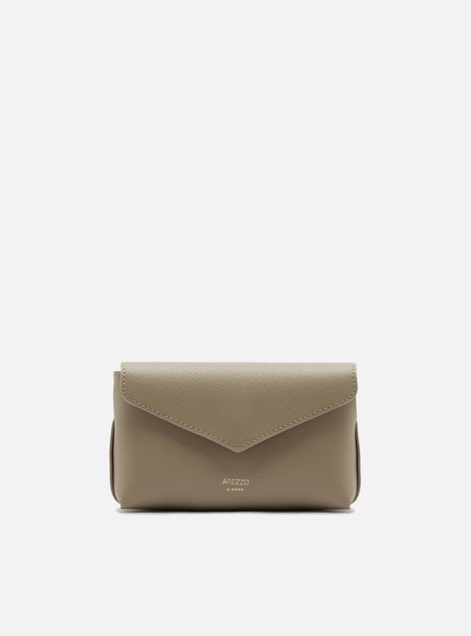 Bolsa Tiracolo Cinza Pequena Envelope