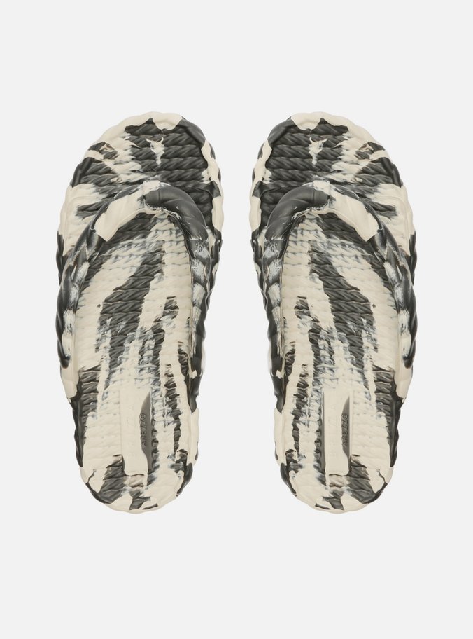 Chinelo de Dedo Preto Mescla Marrocos