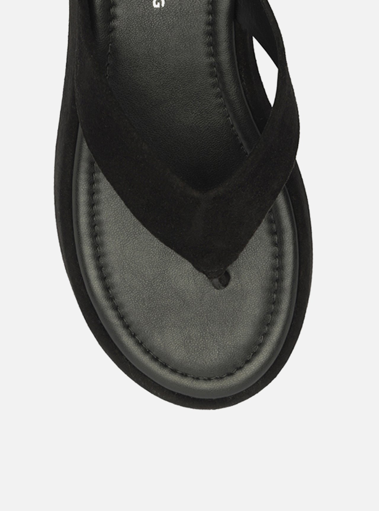 Sandália Preta Acamurçada Flatform Flip Flop TIG — foto 5