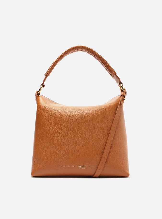 Bolsa Hobo Marrom Couro Cora Grande
